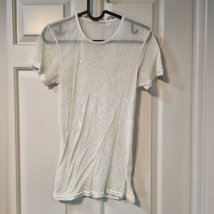 Tripp NYC | White Mesh Tshirt